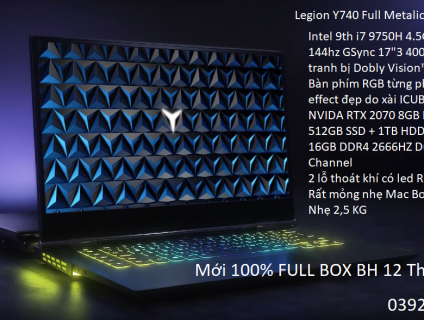 144hz LEGION(17") RGB perkey i7 9750H RTX 2070 512SSD+ 1TB HDD 16 GB 2