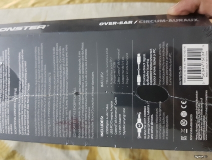 TAI NGHE BLUETOOTH MONSTER ELEMENTS OVER-EAR endtime 23h00 ngày 03/12/2019