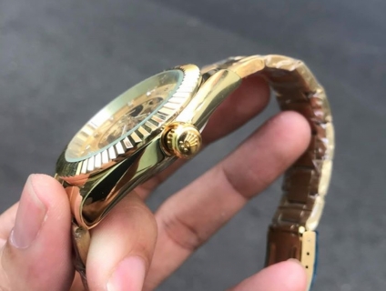 ROLEX lộ cơ máy auto Hongkong có bảo hành.