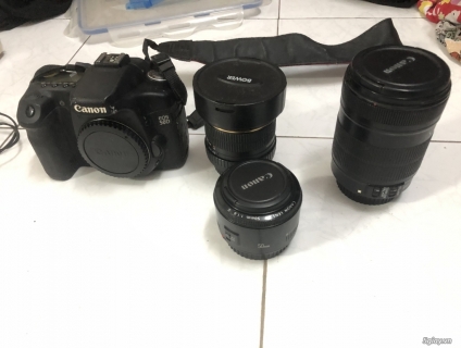 Cần thanh lý full bộ Canon 50D & 3 lens (18-135mm, 50mm, fisheye 8mm)