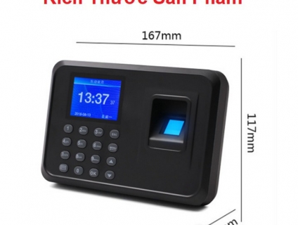 Máy chấm công vân tay F01 giao diện Tiếng Việt + Tặng kèm USB