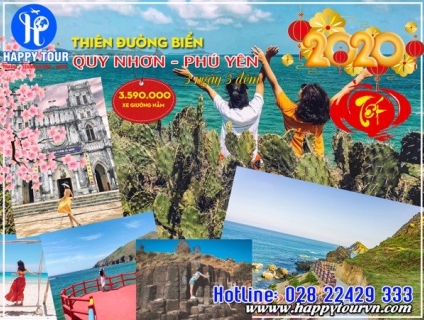 Tour tết âm lịch 2020: Quy Nhơn - Phú Yên xe giường nằm