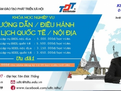 ĐIỀU HÀNH VÀ HƯỚNG DẪN VIÊN DU LỊCH KHÓA tháng 1/2020