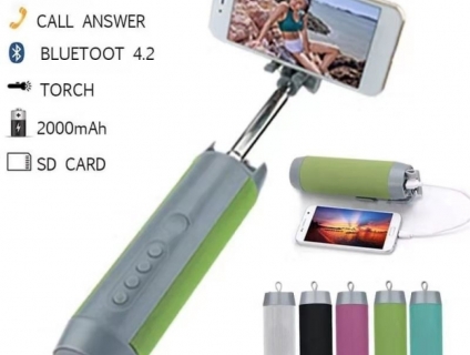 Gậy tự sướng kèm loa bluetooth 5 trong 1