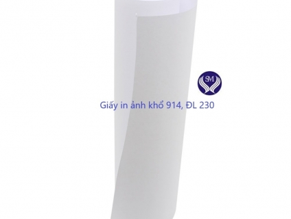 Giấy in ảnh cuộn khổ 914mm, dài 35 mét, định lượng 230gsm