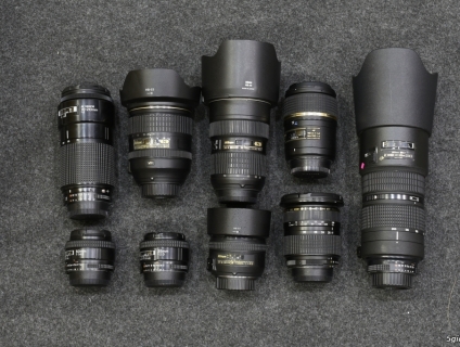 Vài lens cho FF Nikon: 24-120 Nano, 24-70 Nano, 35 F2, 50 f1.4....