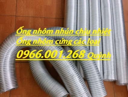 Ống gió, ống nhôm nhún ,ống nhôm cứng phi 100, phi 150,phi 200,phi 300