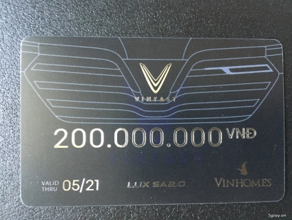 Voucher vinfast giá trị 200tr giảm còn 110tr