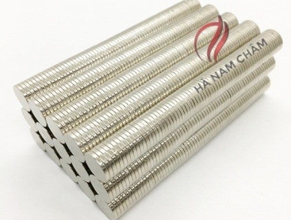 100 viên nam châm tròn phi 10mm dày 2ly siêu hút