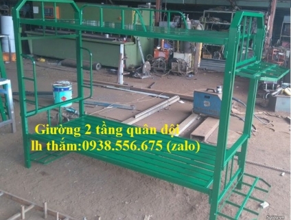 Giường 2 tầng chiến sĩ , giường tầng quân đội, giường 2 tầng quân đội.