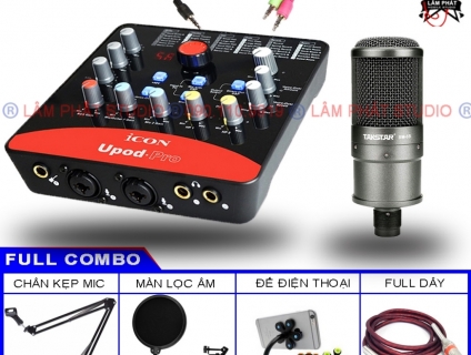 Combo Sound Card Icon Upod Pro Và Micro Takstar SM8B - Lâm Phát Studio