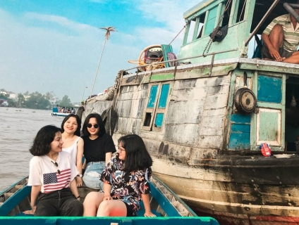 chợ nổi cái bè - cù lao tân phong