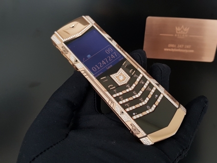 Vertu Signature S Full Gold Diamond Ziczac
