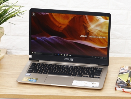 ASUS A411UA: Core i3 8130u/4G/SSD 256G/14in FullHD, còn BH lâu 14th !!