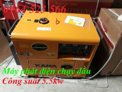 Máy Phát Điện Chạy Dầu 5Kw Kama KDE6500TN 2020