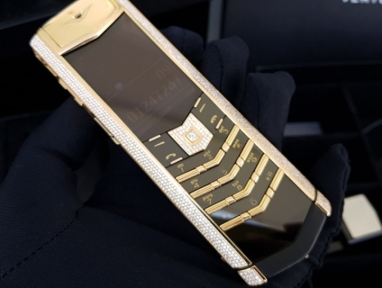 Vertu Signature S Ful Gold Yellow Diamond Zin Hãng Full Box