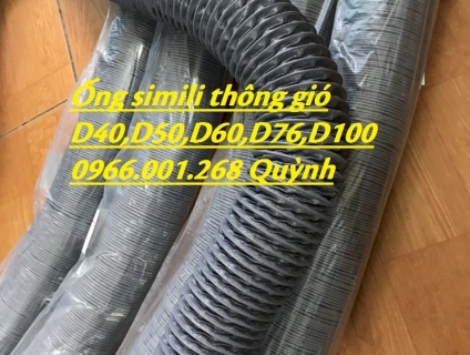 Chuyên cung cấp ống gió mềm vải Simili Chịu nhiệt phi 40,phi 50,phi 60