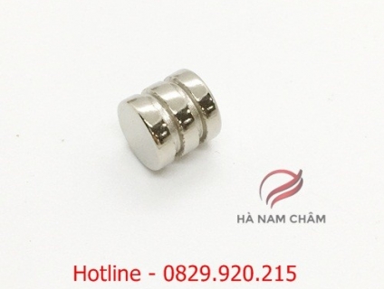 50 viên nam châm D10x10mm 2 rãnh siêu hút