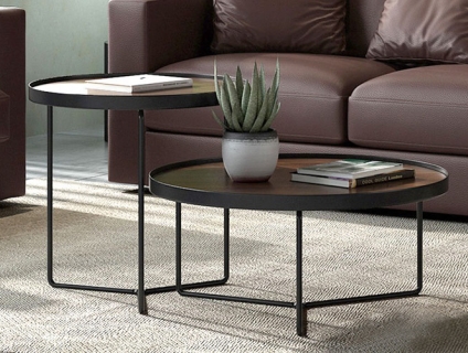 Bàn trà đôi tròn nào đẹp cho Sofa nhà bạn ? Chọn bàn trà Marina