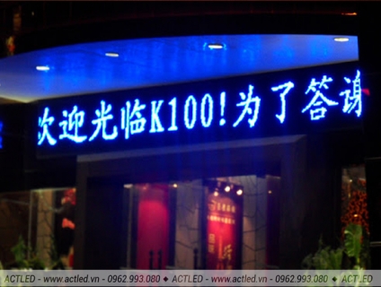 Biển quảng cáo LED P10 xanh dươngLiên hệ:0962 993 080