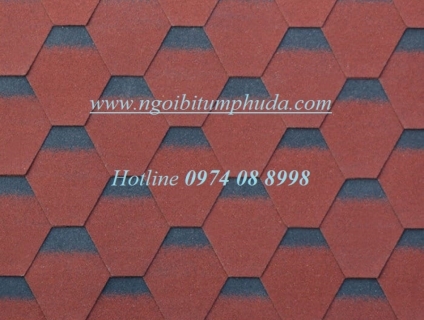 Ngói lợp mái bitum rắc đá kiểu dáng hình chữ nhật, tổ ong, vẩy rồng