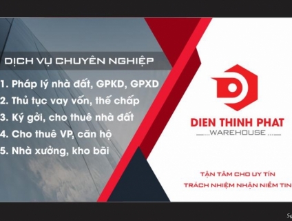 BĐS ĐIỀN THỊNH PHÁT Cho thuê kho xưởng(giá siêu rẻ)Bình Tân-Bình Chánh