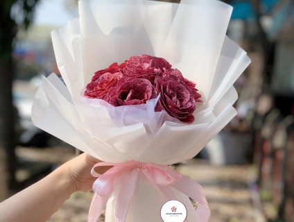 7 bông hoa sáp nhũ