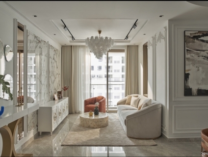 The Peak Midtown 3PN diện tích 129m2, tặng 1 ô đậu xe, full nội thất