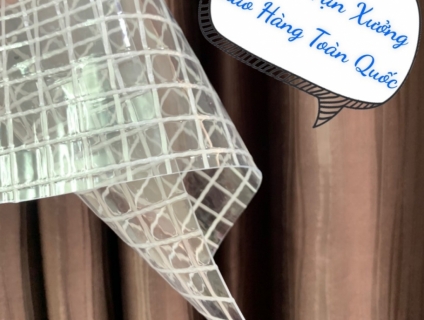 Xưởng sx màng nhựa pvc kẹp lưới