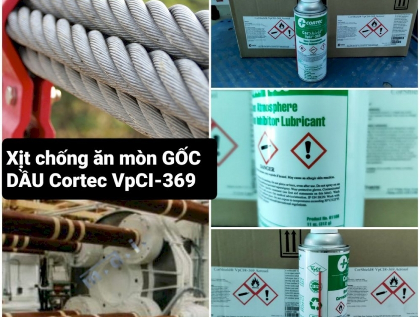 Bình xịt chống gỉ sét & bôi trơn Cortec VpCI 369, VpCI 368 - Greenmate