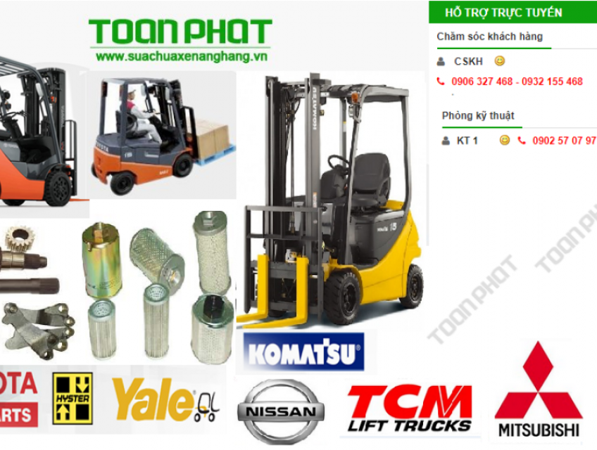 Cung cấp phụ tùng xe nâng hàng các loại