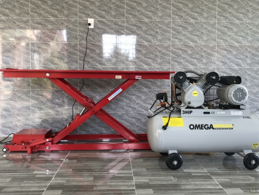 Bán bàn nâng, máy nén khí