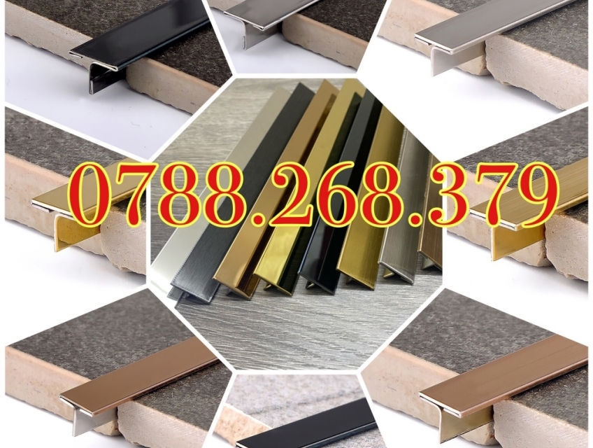 Nẹp T inox 304, Nẹp inox chữ T, Nẹp T chạy chỉ tường, Nẹp T15 inox 304