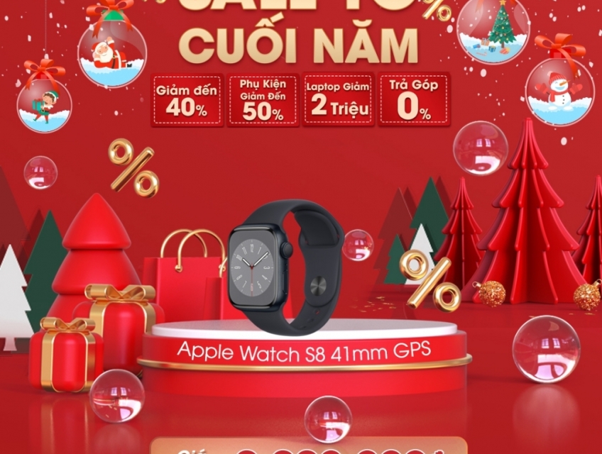 Tablet Plaza Bến Cát Apple Watch S8 chỉ 9,990,000đ