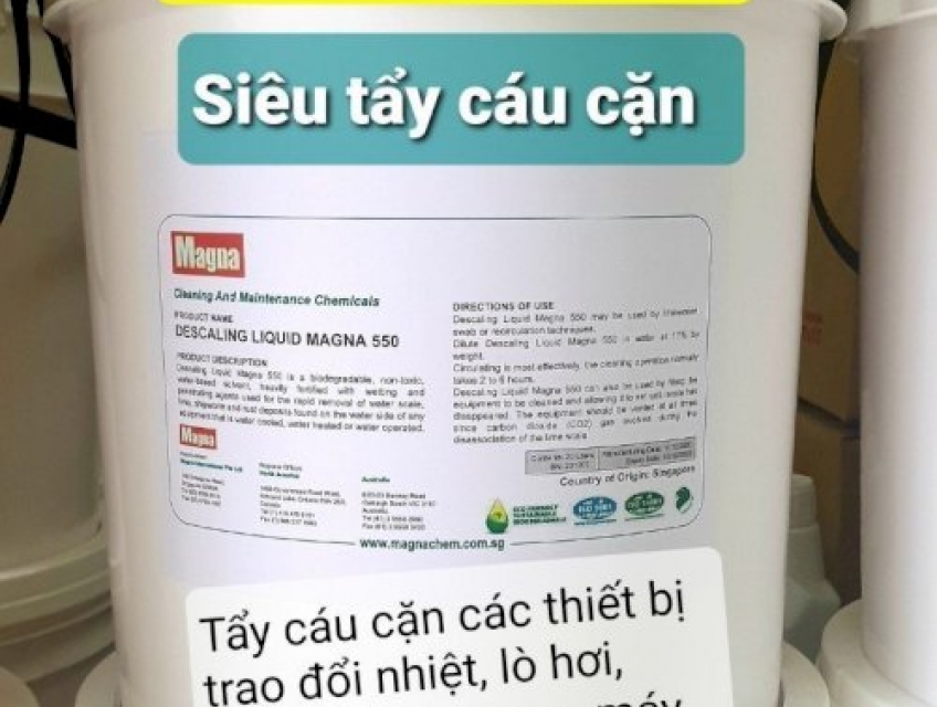 Magna 550 - Chất Tẩy Rửa Cáu Cặn Đường Ống, Lò Hơi, Thiết Bị Trao Đổi