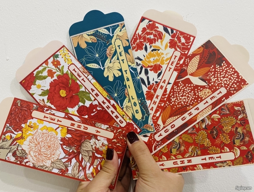 Bao lì xì Tết An nhiên-59K/50 cái-12 mẫu- ship toàn quốc