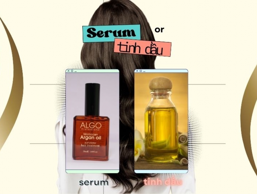 4 Điểm khác nhau tinh dầu dưỡng tóc argan oil và serum dưỡng tóc