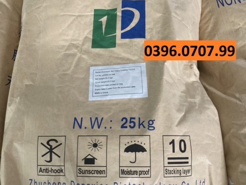 Bột kem không sữa Non Dairy Creamer F30DX - Dongxiao China (Kem vàng)