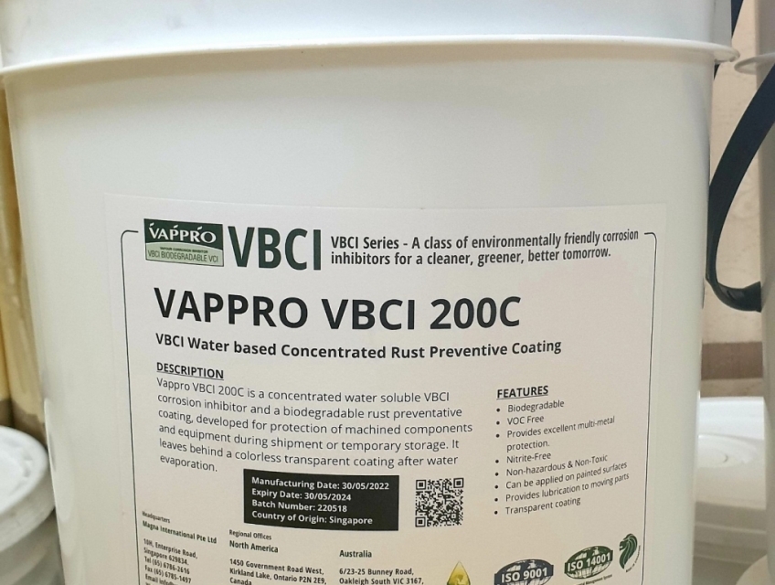 Vappro Vbci 200c | Chất Phủ Chống Ăn Mòn Kim Loại dùng trực tiếp