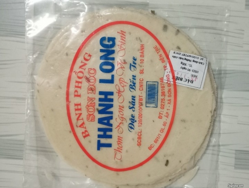 Bánh phồng Thanh Long (loại nướng) - Đặc sản Bến Tre