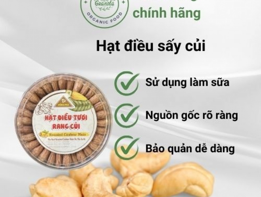 Hạt điều sấy củi( làm sữa)