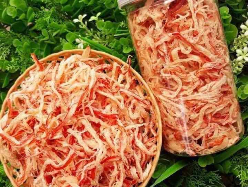 Cách làm mực xé sợi hấp nước dừa tại nhà