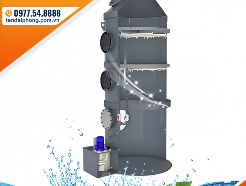 Tháp Hấp Thụ Bằng Nhựa PP D3000