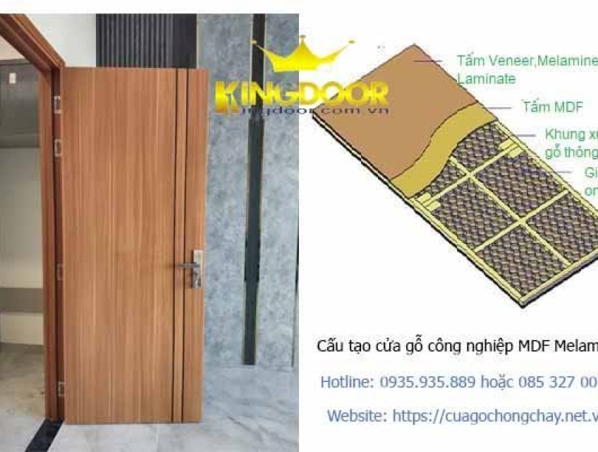 Cửa gỗ MDF Laminate: