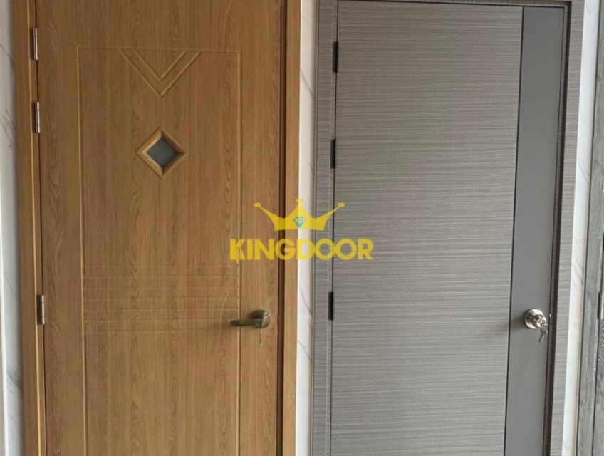 Cửa nhựa composite phủ da