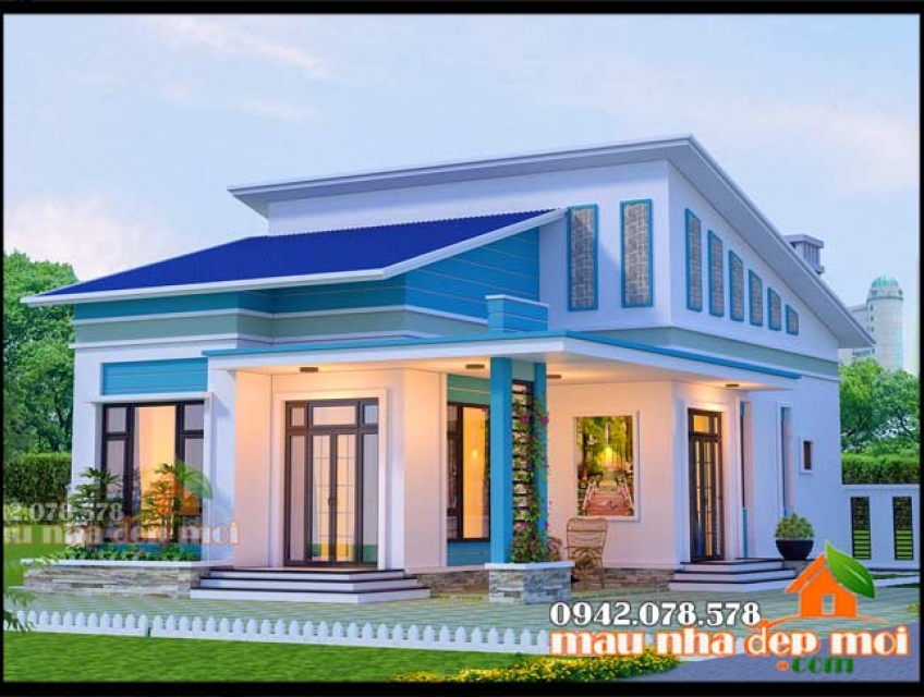 Nhà cấp 4 mái lệch đẹp 140m2 tạo nên phong cách sống ấn tượng