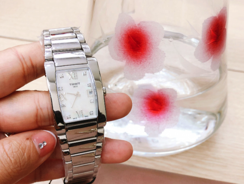 Đồng Hồ Tissot Nữ Mặt khảm xà Cừ, Đính Kim Cương - Fullbox