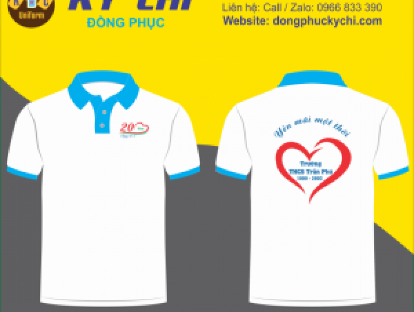 Mẫu áo đồng phục họp lớp kỷ niệm 20 năm ra trường đẹp nhất