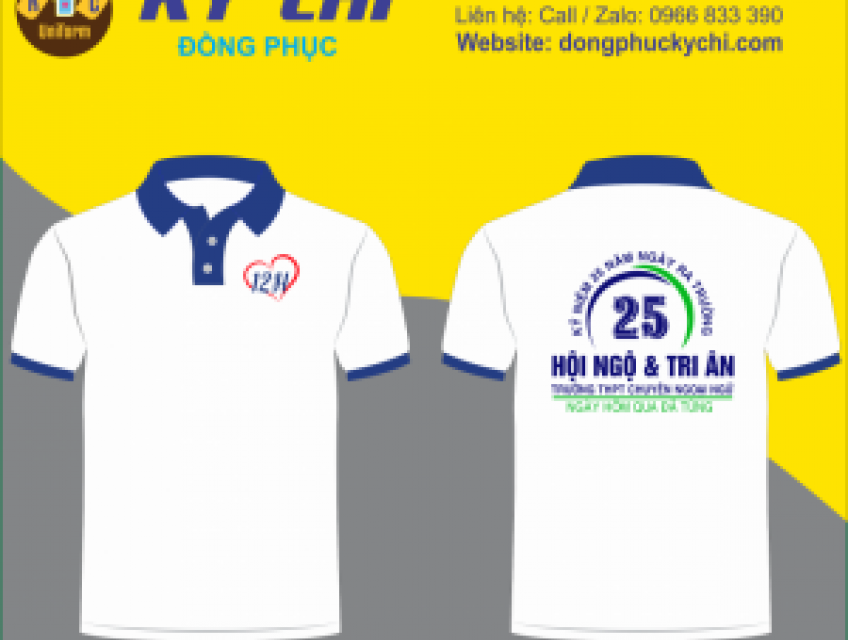 Mẫu áo đồng phục họp lớp 25 năm đẹp nhất