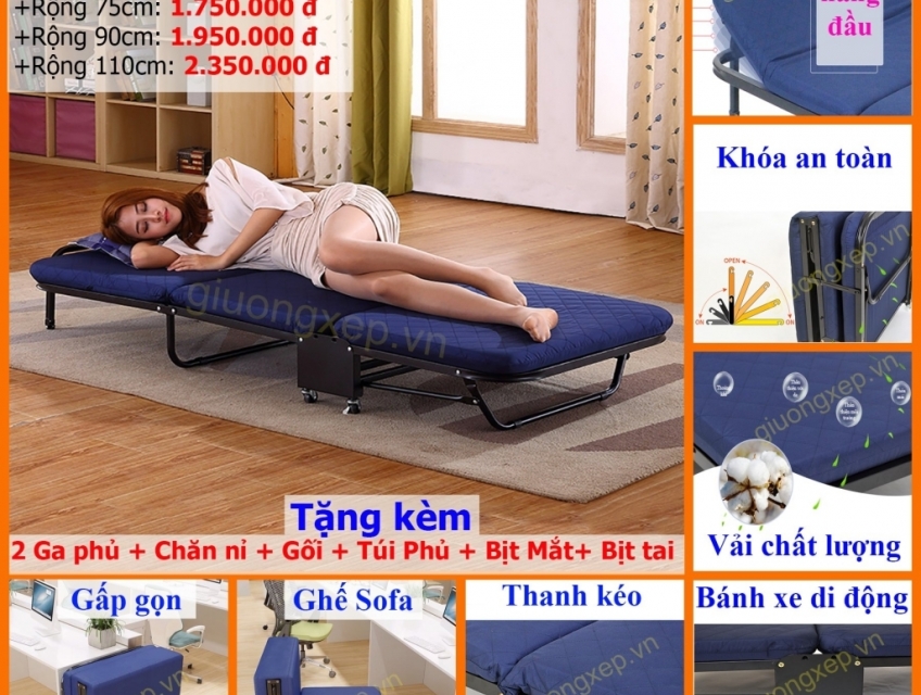 Giường gấp văn phòng - Sự lựa chọn hoàn hảo cho không gian làm việc hiện đại